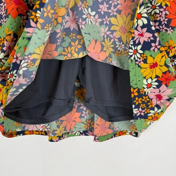 Toad & Co Sunkissed Weekend Skort Skirt Retro 70s Mod Floral Print - Picture 3 of 6